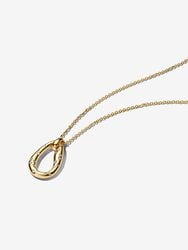 Organically Shaped Stone-Set Pendant Necklace Organically Shaped Stone-Set Pendant Necklace
