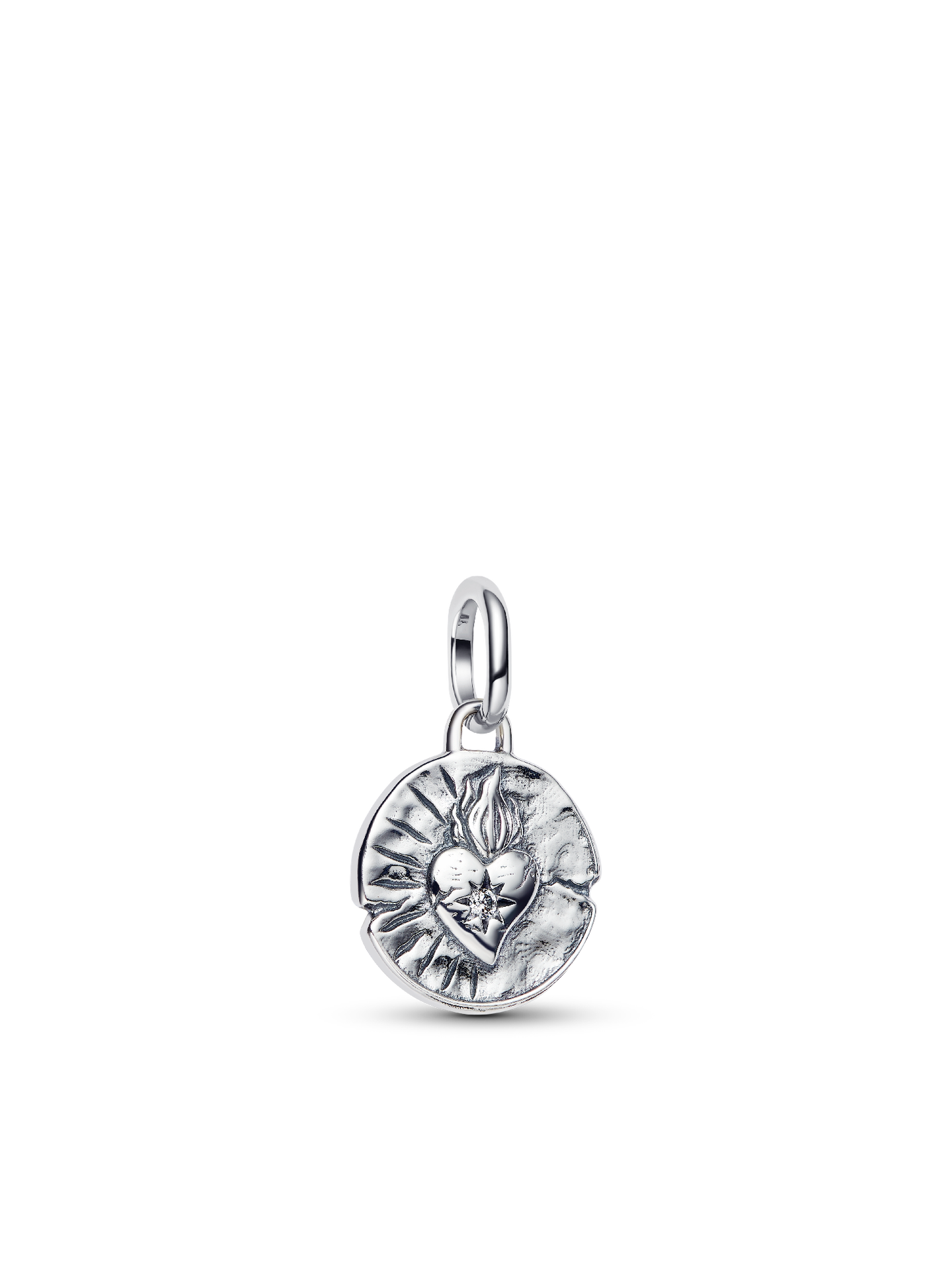 Женский шарм Pandora Heart Medallion Charm, цвет: Серебро — фото 1