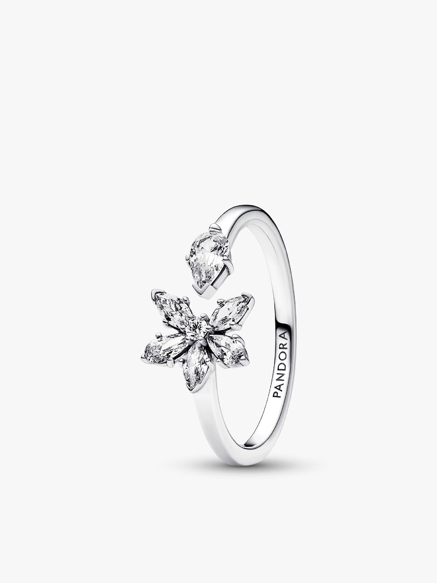 Sparkling Herbarium Cluster Open Ring