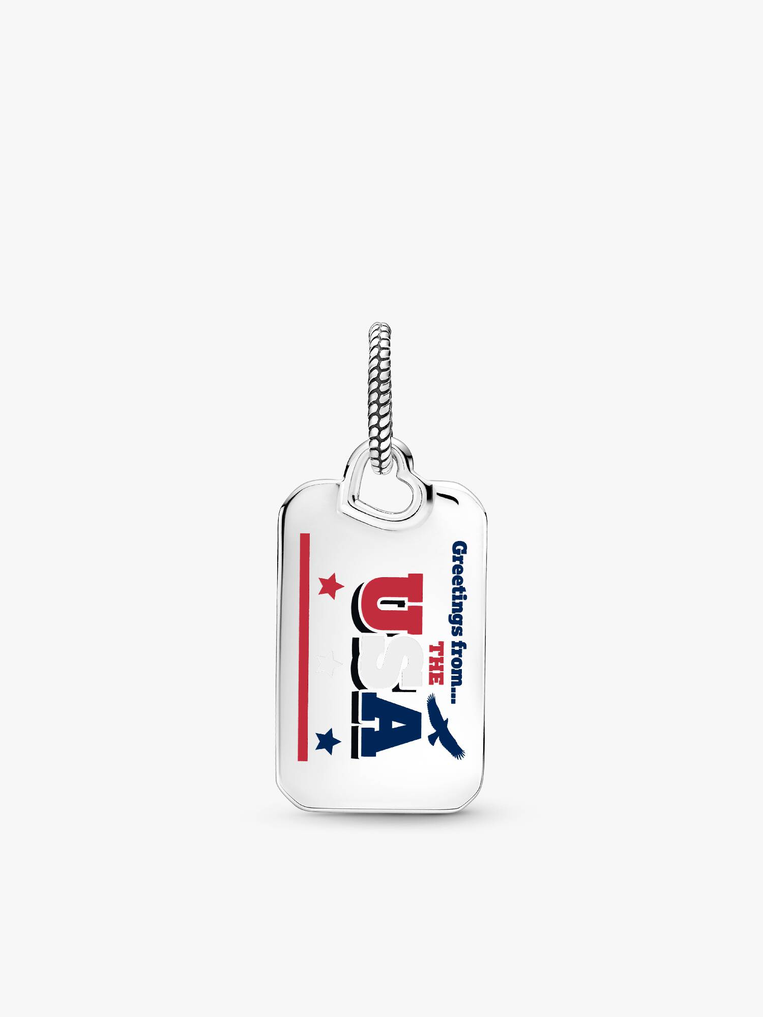 USA Postcard Dangle Charm