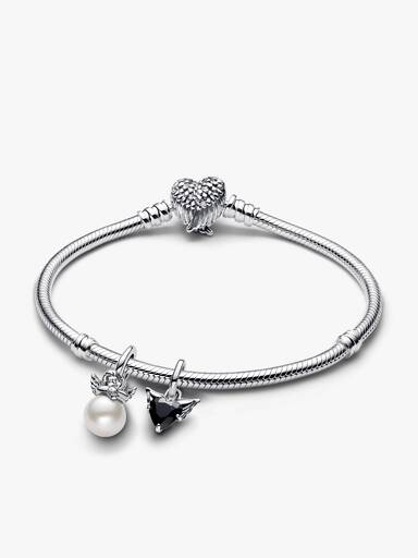 Cupid Wings Charm Bracelet Set