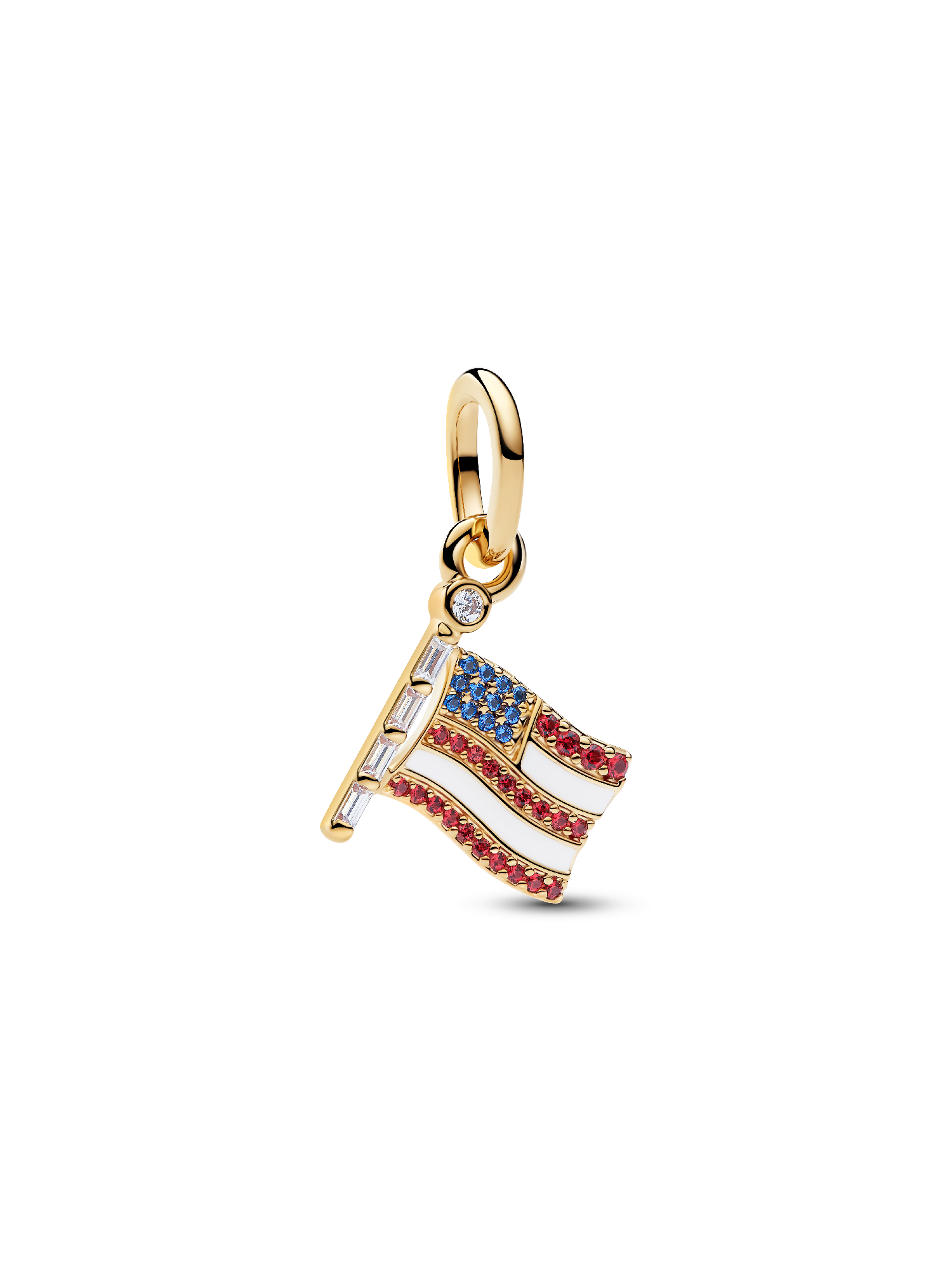 American Flag Dangle Charm
