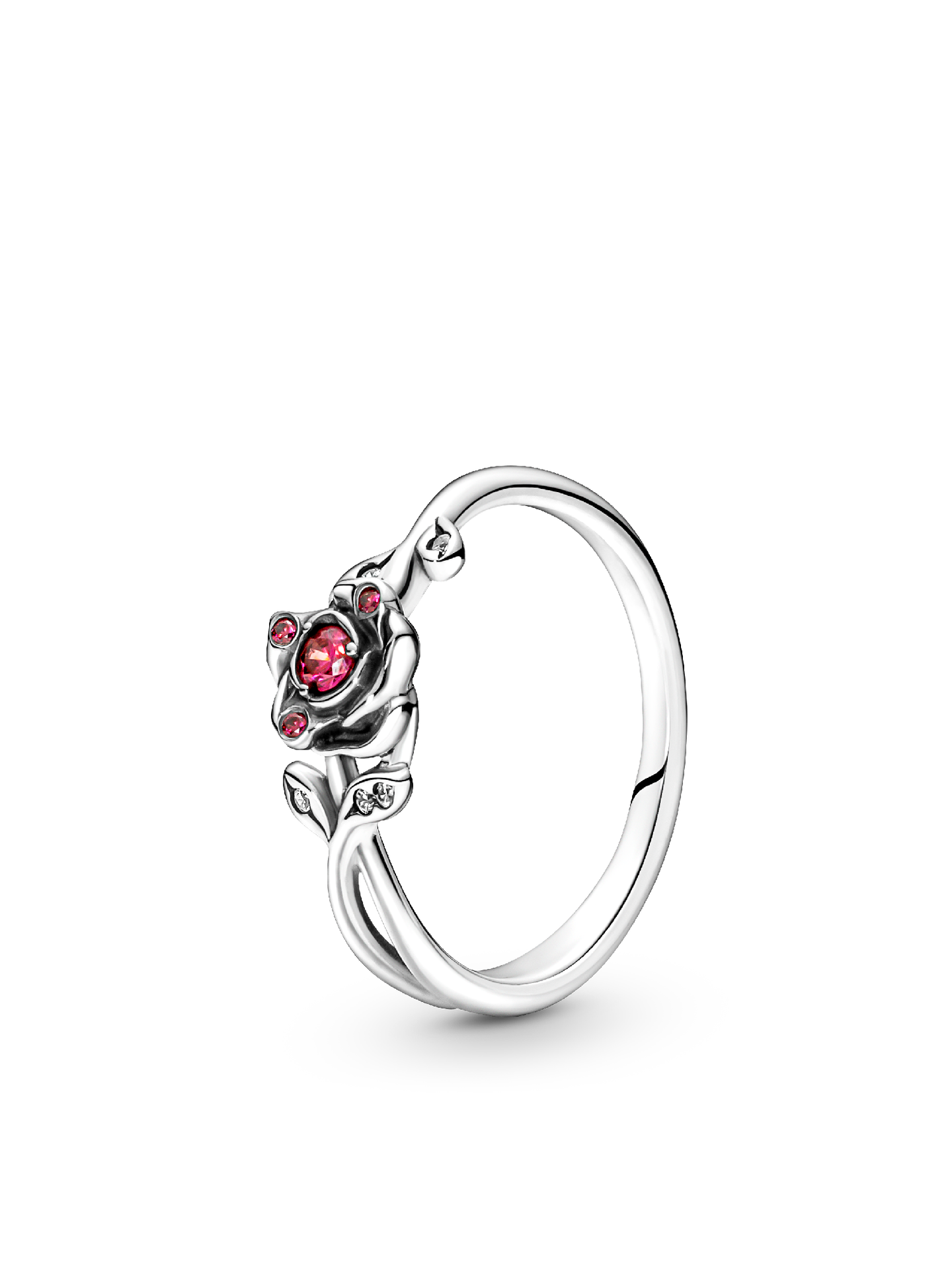Женское кольцо Pandora Disney Beauty and the Beast Rose, Sterling silver, цвет: Серебро — фото 1