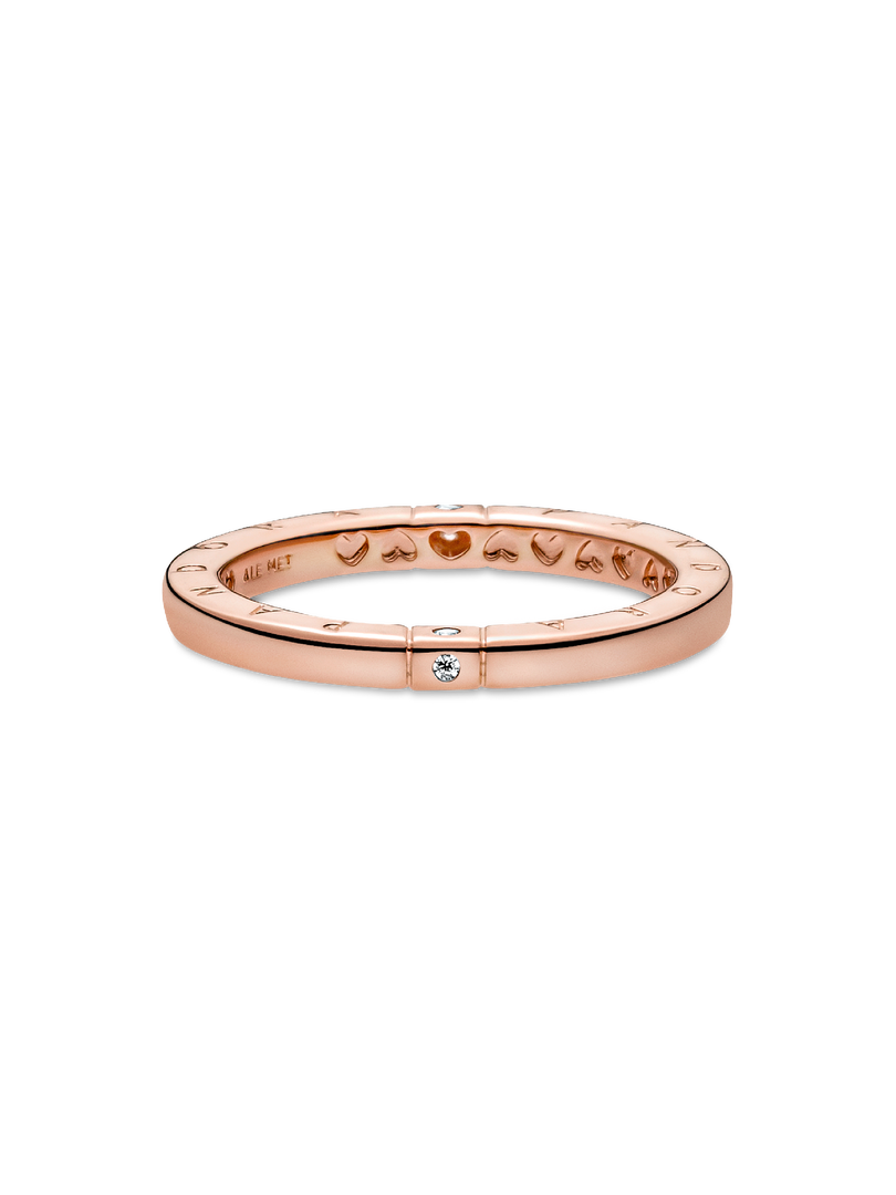 Logo & Hearts Ring