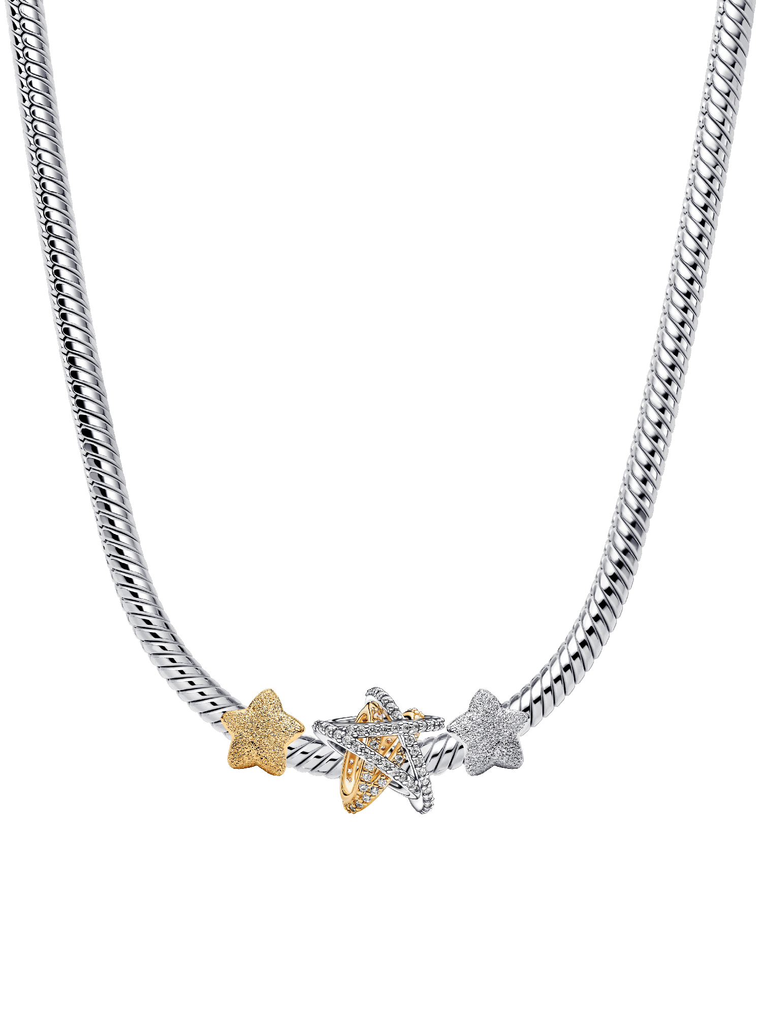 KATSEYE Stacked with Stars Charm Necklace | Pandora US