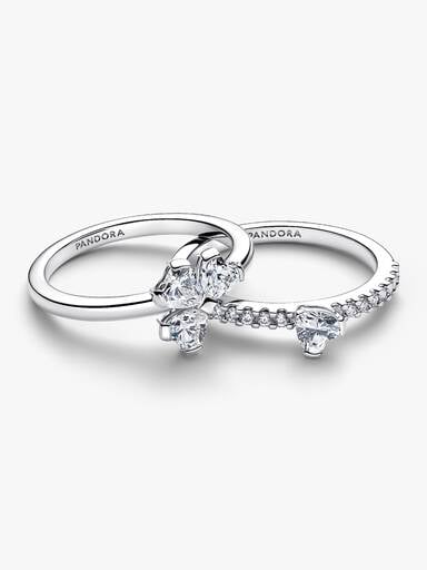 Sparkling Lucky Clover Splittable Ring