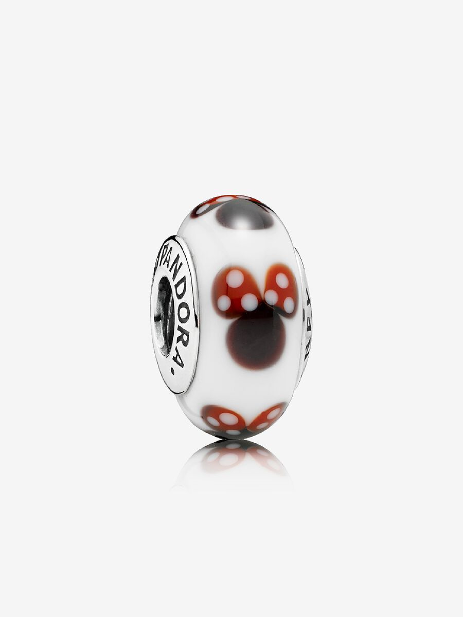Classic Disney Minnie Charm, Murano Glass