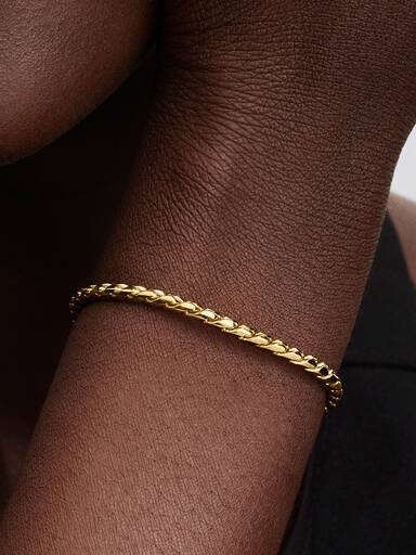 Round Clasp Wing Chain Bracelet