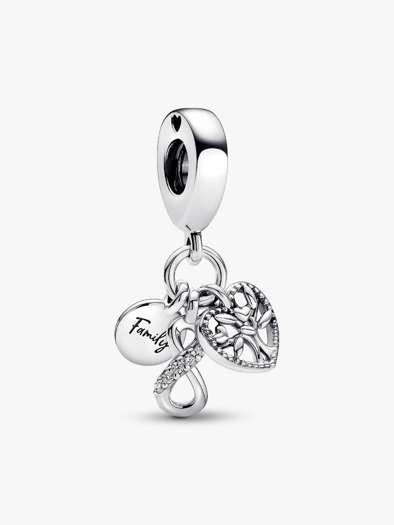 Family Infinity Triple Dangle Charm