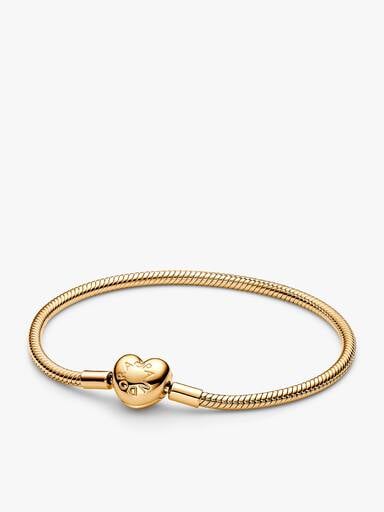 Engravable Heart Tag Dangle Charm Bracelet Set