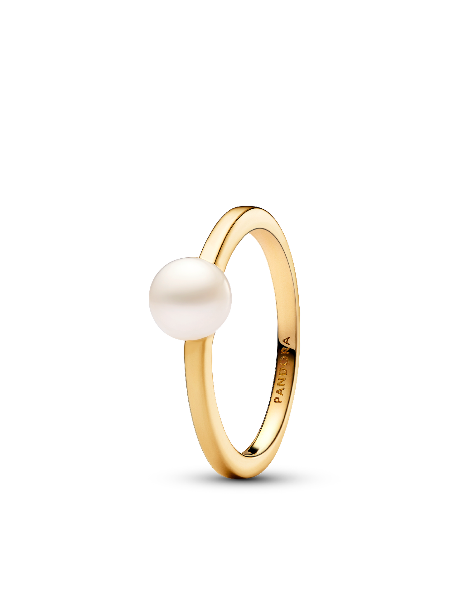 Женское кольцо Pandora Treated Freshwater Cultured Pearl, цвет: Позолоченный — фото 1