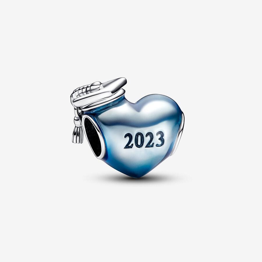 Charm for Pandora Graduation Class of 2022 2023 2024 Charm Bracelet  Necklace Keychain With Hat Diploma Charm 
