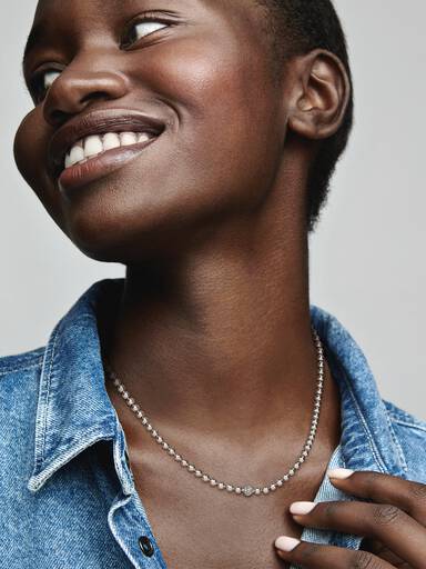 Beads & Pavé Necklace