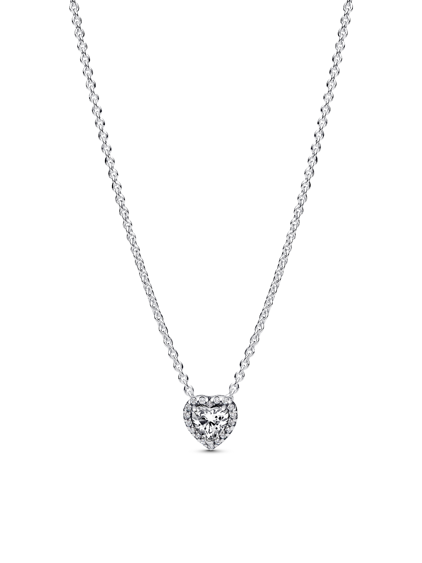 Женское колье Pandora Elevated Heart, Sterling silver, цвет: Серебро — фото 1