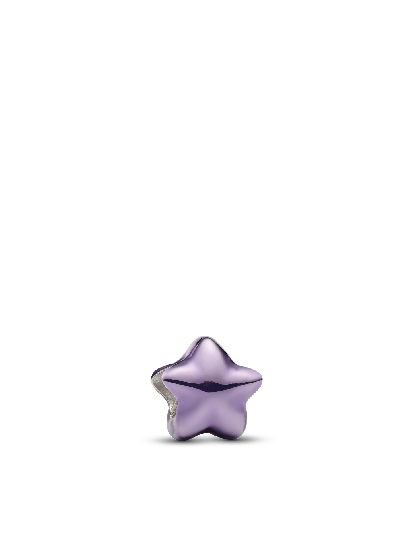 Женский шарм Pandora Purple Star Mini Charm, цвет: Серебро — фото 1