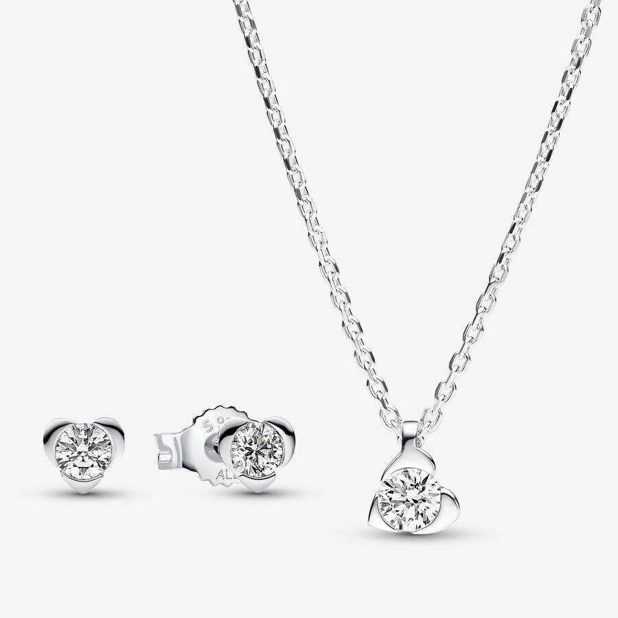 Pandora Talisman Lab-Grown Diamond Jewelry Gift Set, Sterling Silver, 0.55 Carat TW image number 0