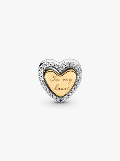 FINAL SALE - In My Heart Split Heart Charm