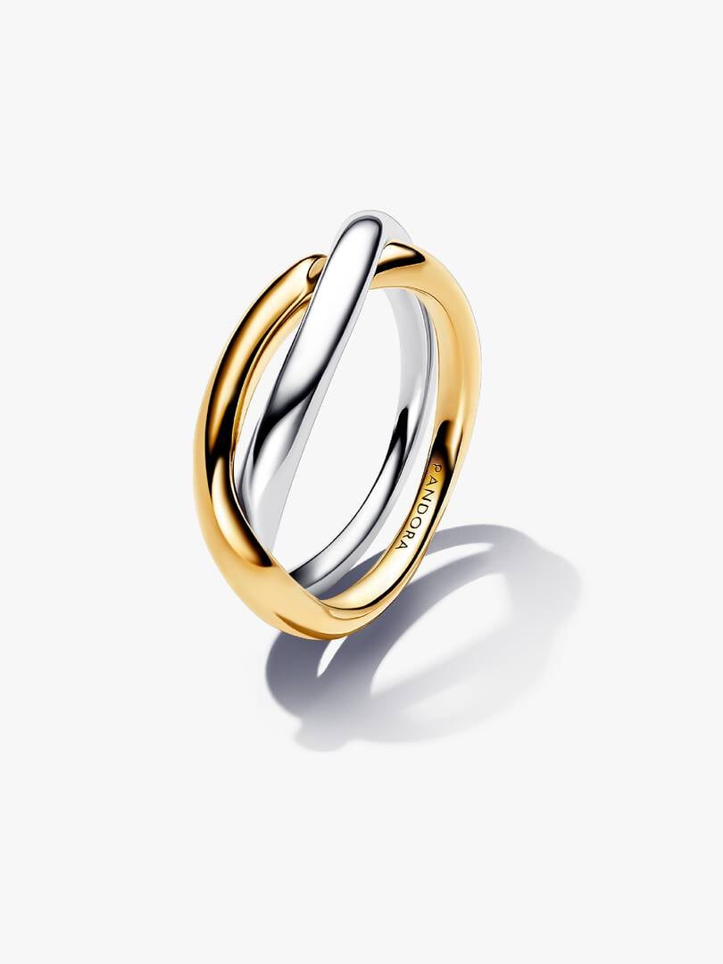 Two Tone Pandora Rings Two-tone Entwined Bands Ring | Two-tone | Pandora US