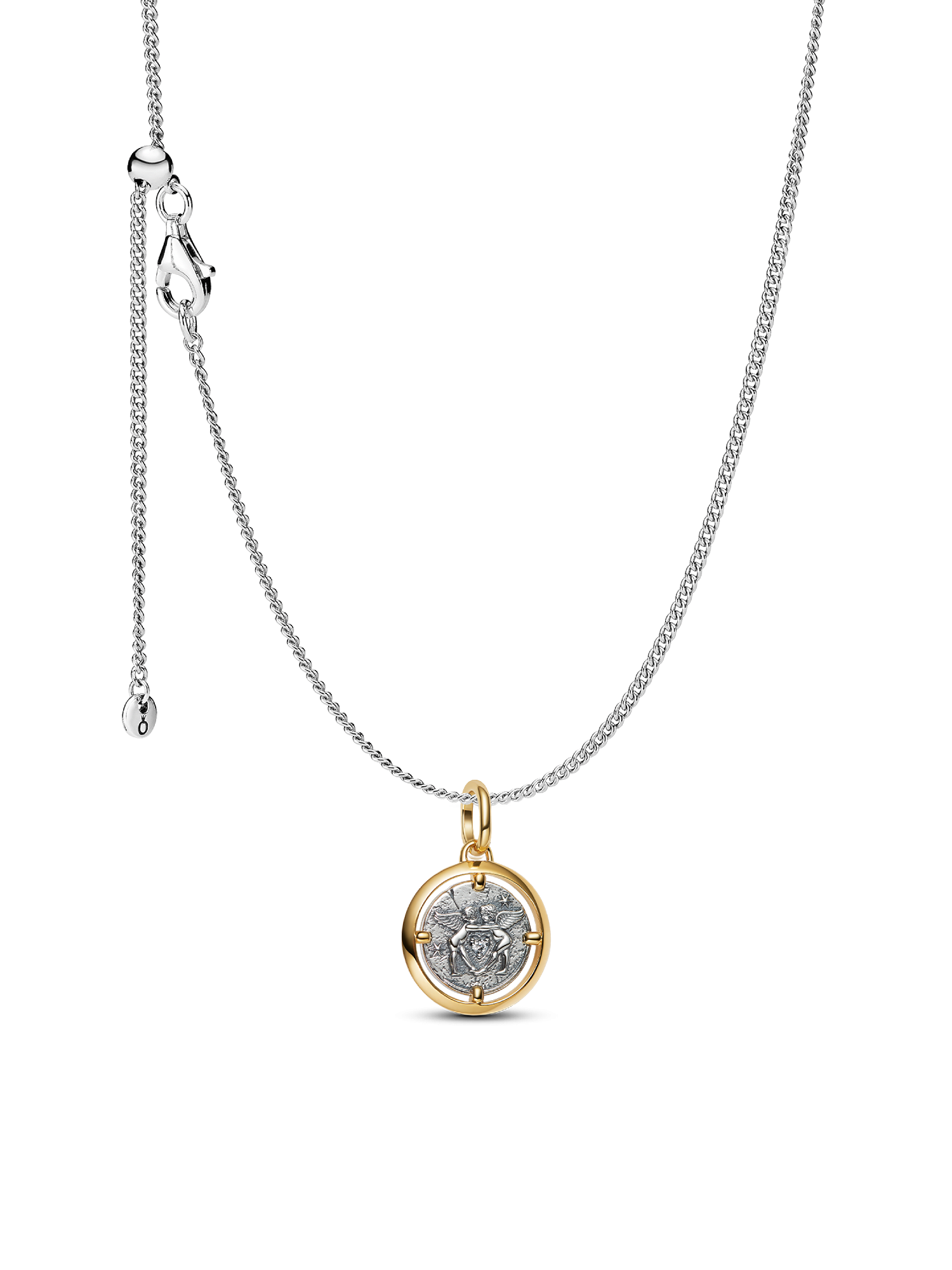 Cupids Medallion Pendant Necklace