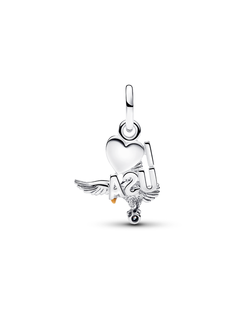 I Love USA Double Dangle Charm