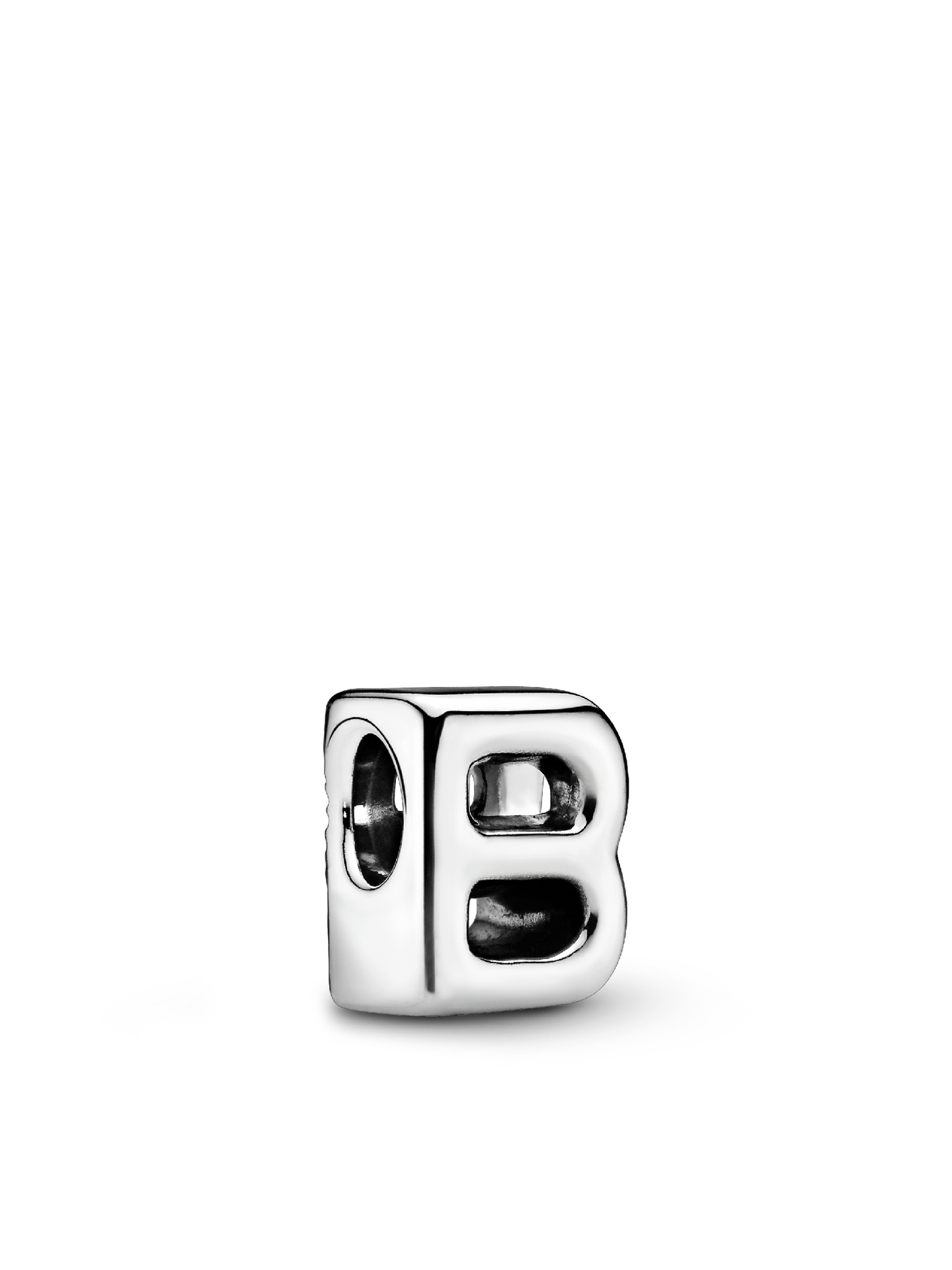 Женский шарм Pandora Letter B Alphabet Charm, цвет: Серебро — фото 1