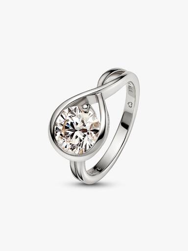 FINAL SALE - Pandora Infinite 14k White Gold Lab-grown Diamond Ring
