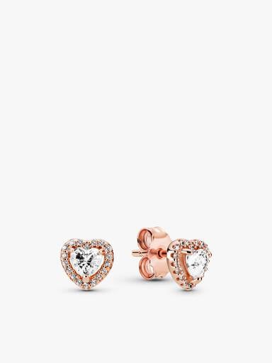 Elevated Heart Necklace & Earrings Set