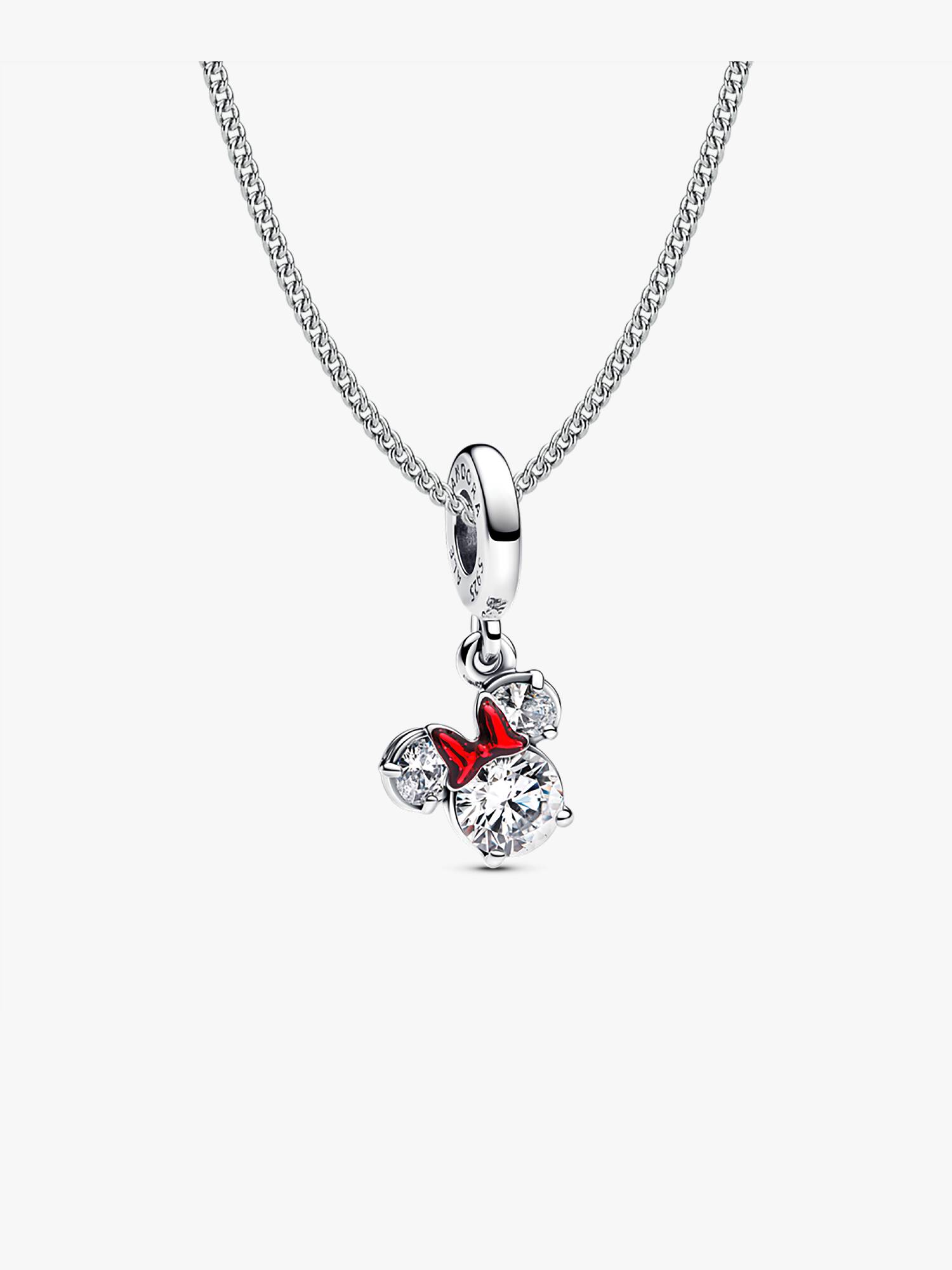 Minnie Mouse Holiday Dangle Charm Necklace Set
