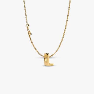 Letter L Charm Necklace