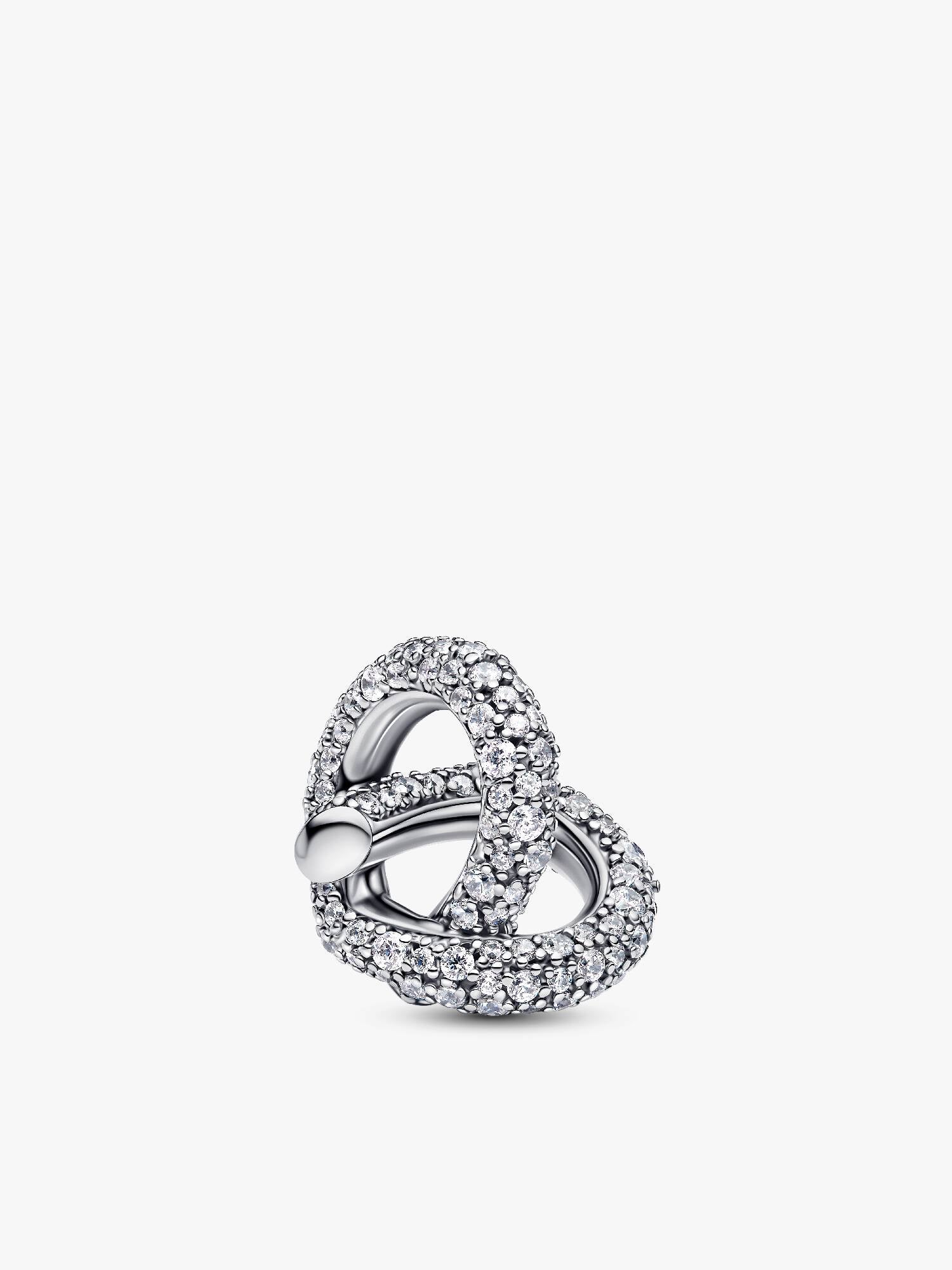 FINAL SALE - Pavé Infinity Knot Heart Charm