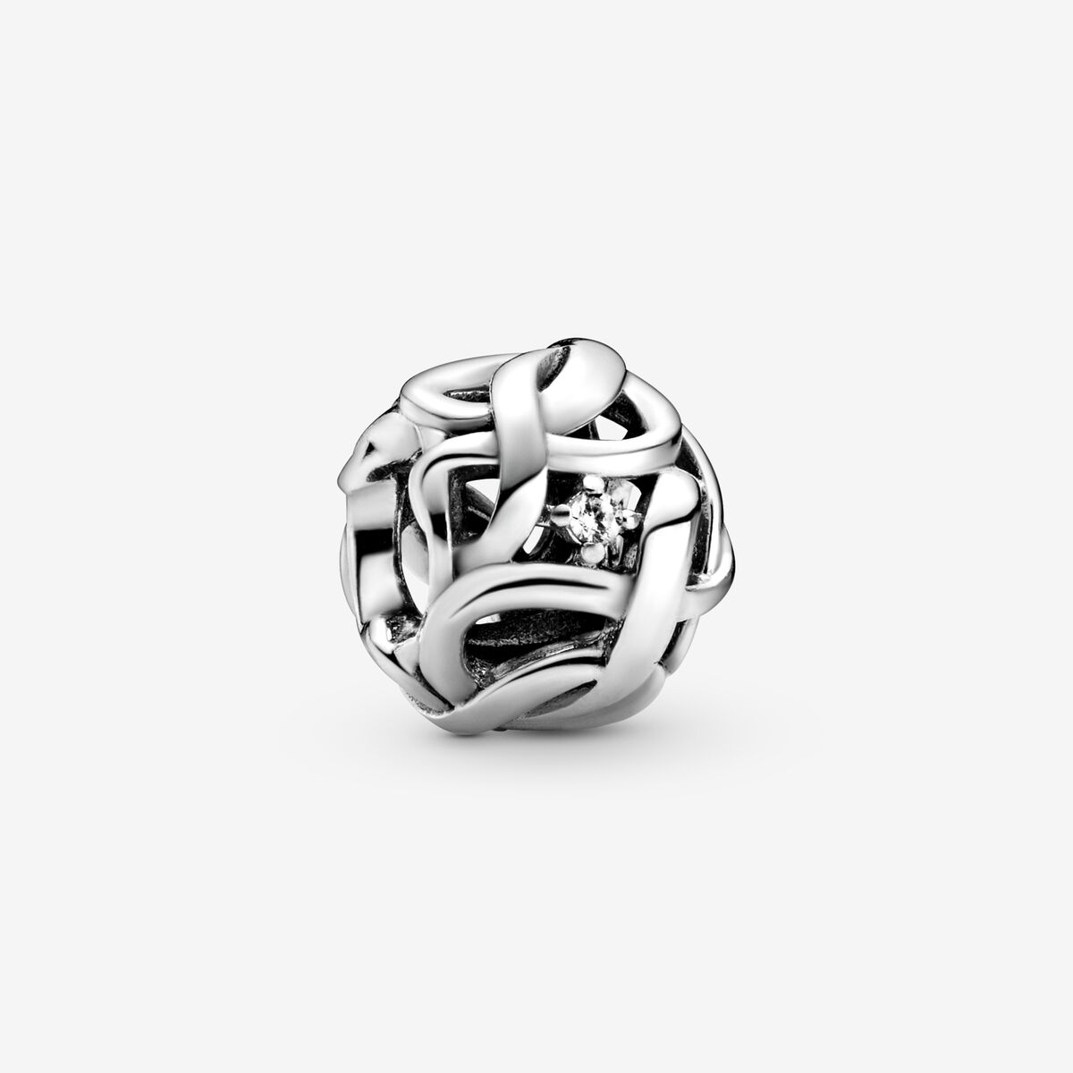 Openwork Woven Infinity Charm | Sterling silver | Pandora US
