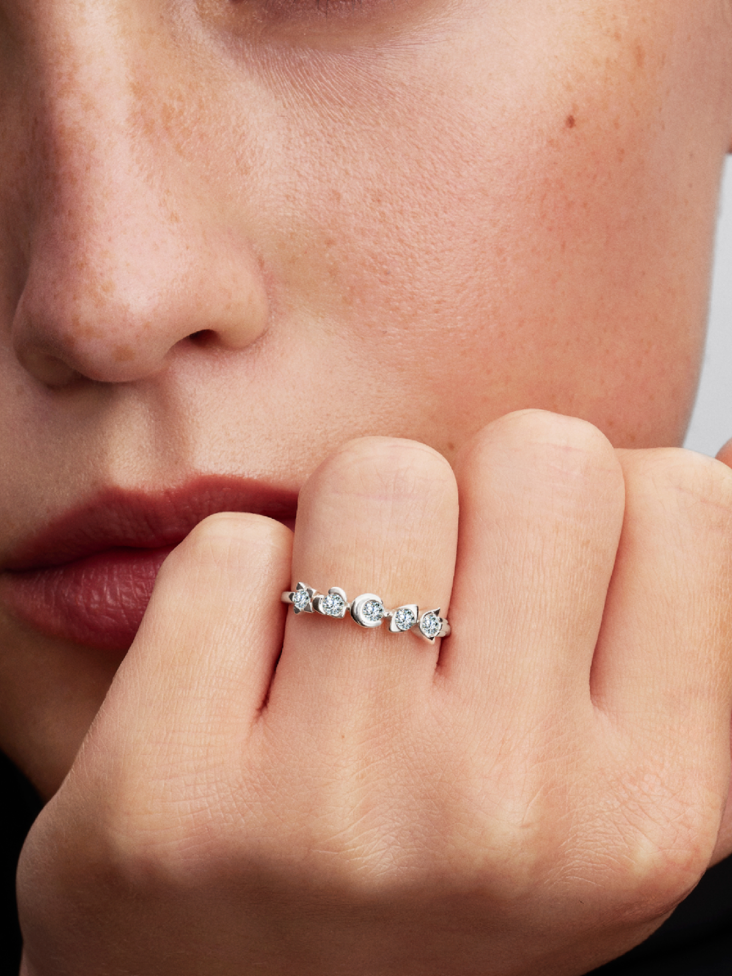 Женское кольцо Pandora Talisman Sterling Silver Lab-Grown Diamond Symbols, цвет: Серебро — фото 3