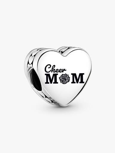 Cheer Mom Heart Charm