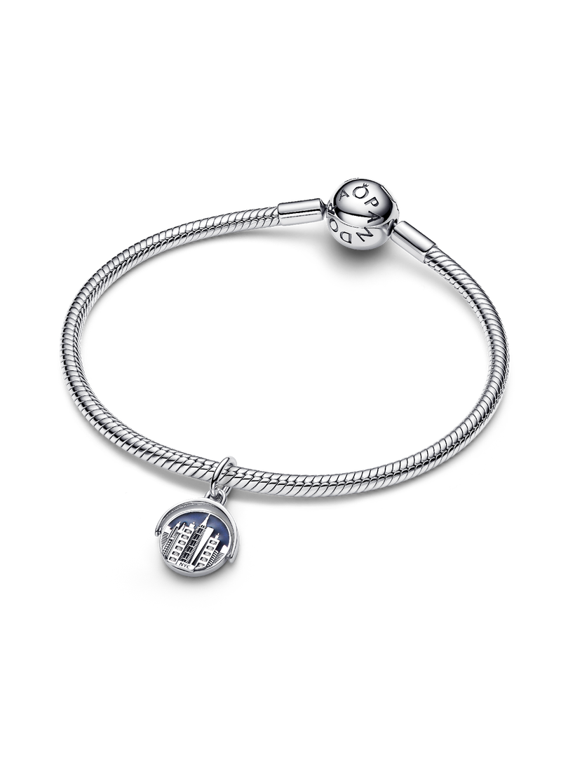Spinnable New York Skyline Dangle Charm