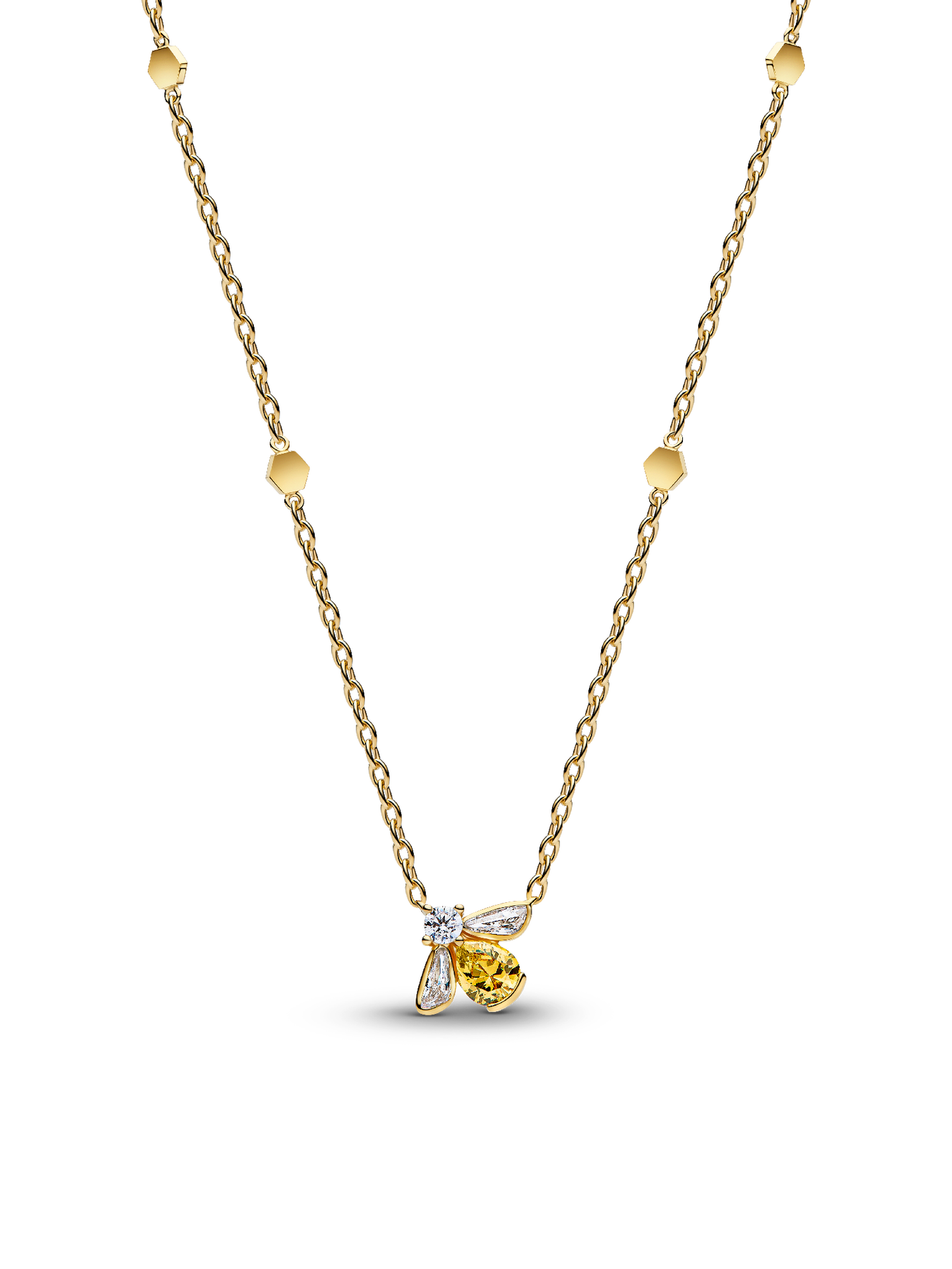 Женское колье Pandora Honey Bee Pendant, цвет: Позолоченный — фото 1