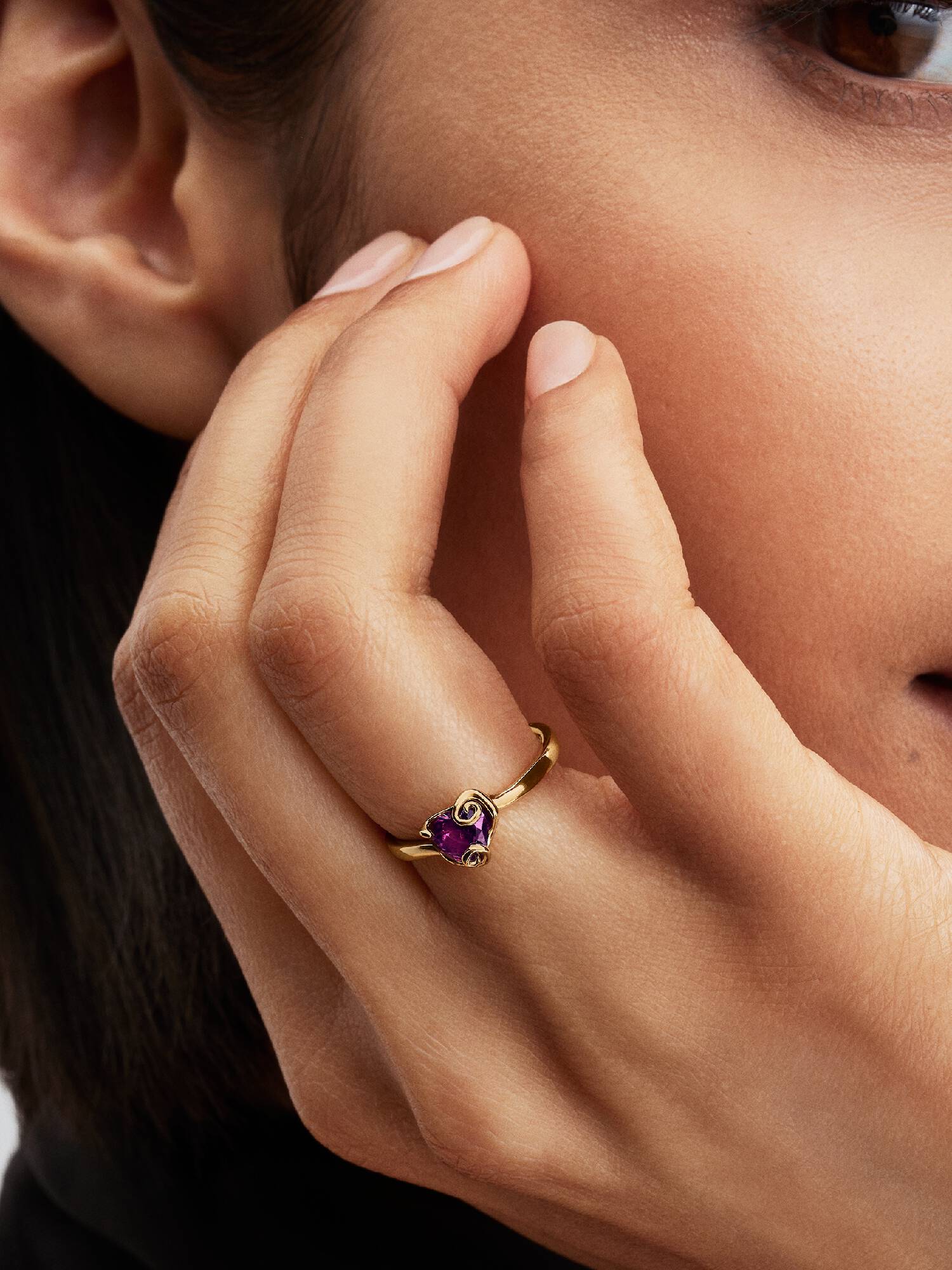 Disney The Nightmare Before Christmas Sally Purple Heart Ring 