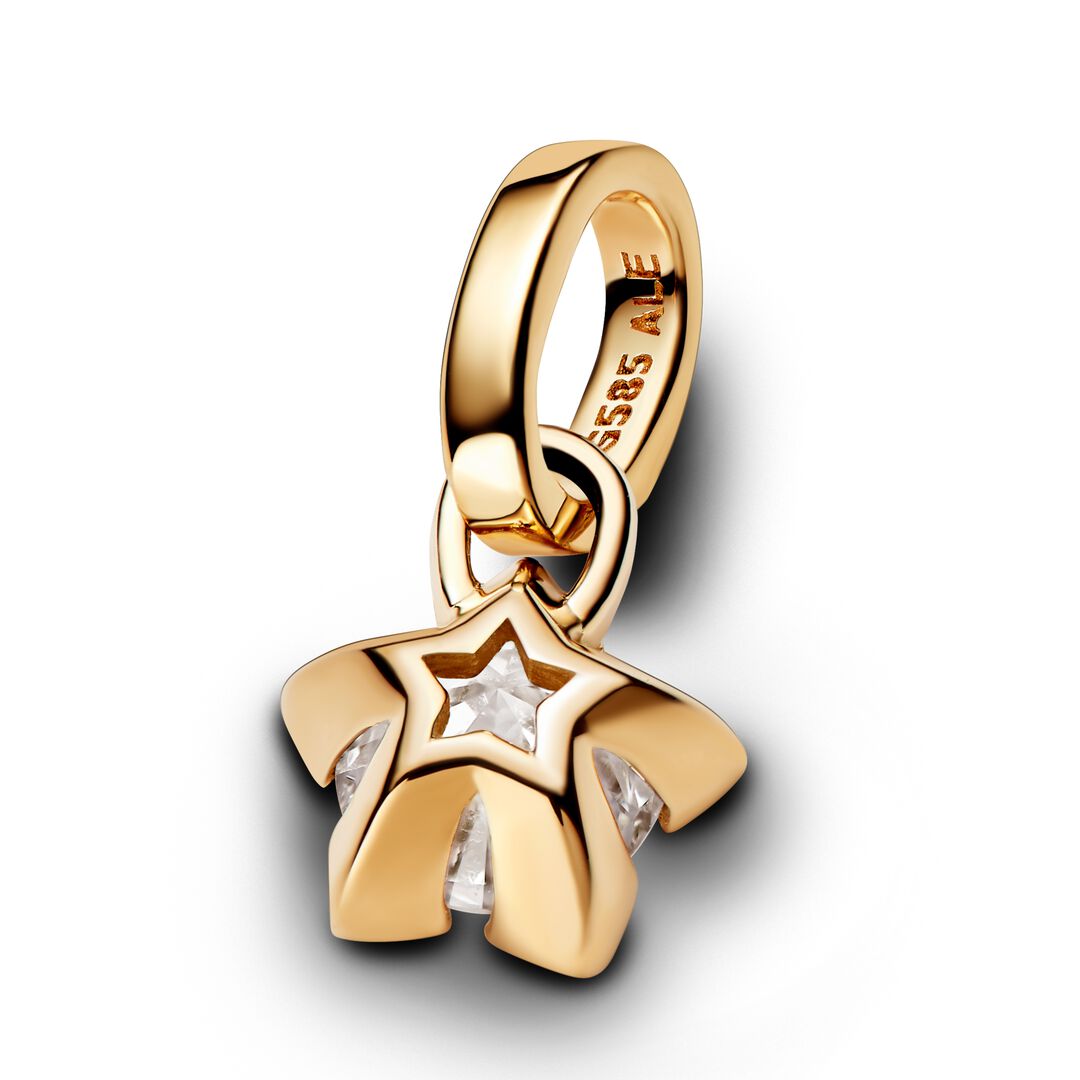 Pandora Talisman Lab-grown Diamond Star Pendant carat tw 14k Gold
