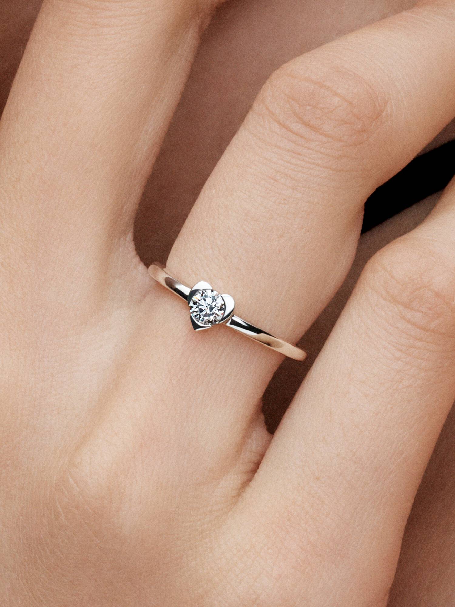 Pandora Talisman Sterling Silver Lab-grown Diamond Heart Ring