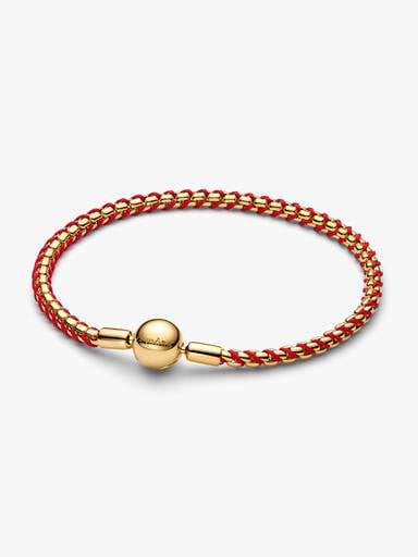 Red Cord Snake Chain Bracelet