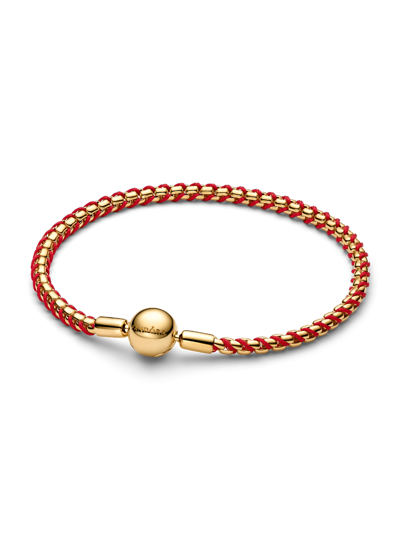 Red Cord Snake Chain Bracelet