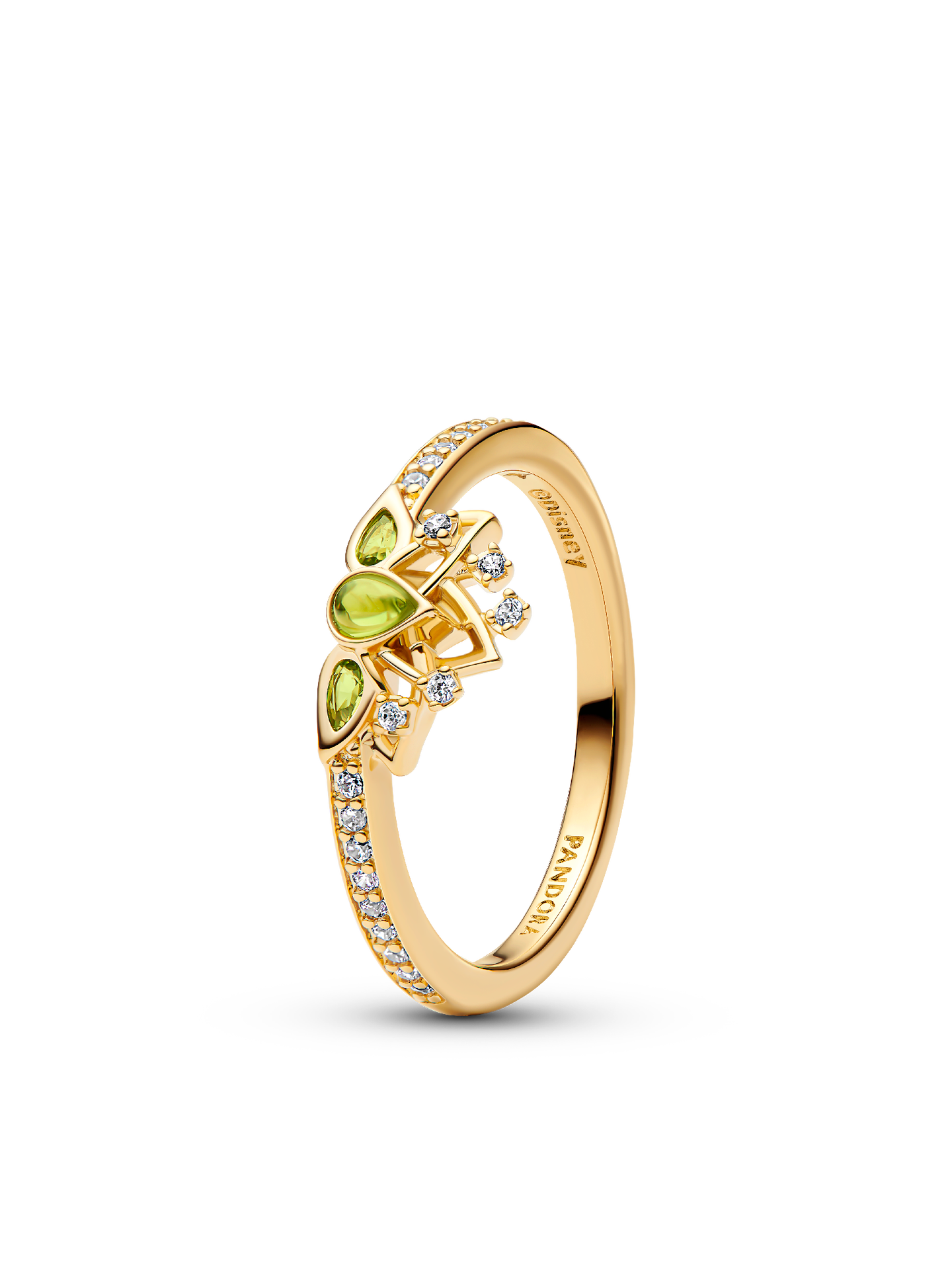 Женское кольцо Pandora Disney Princess Tiana Tiara, Gold plated, цвет: Позолоченный — фото 1