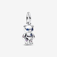 Movable Teddy Bear Dangle Charm | Sterling silver | Pandora US