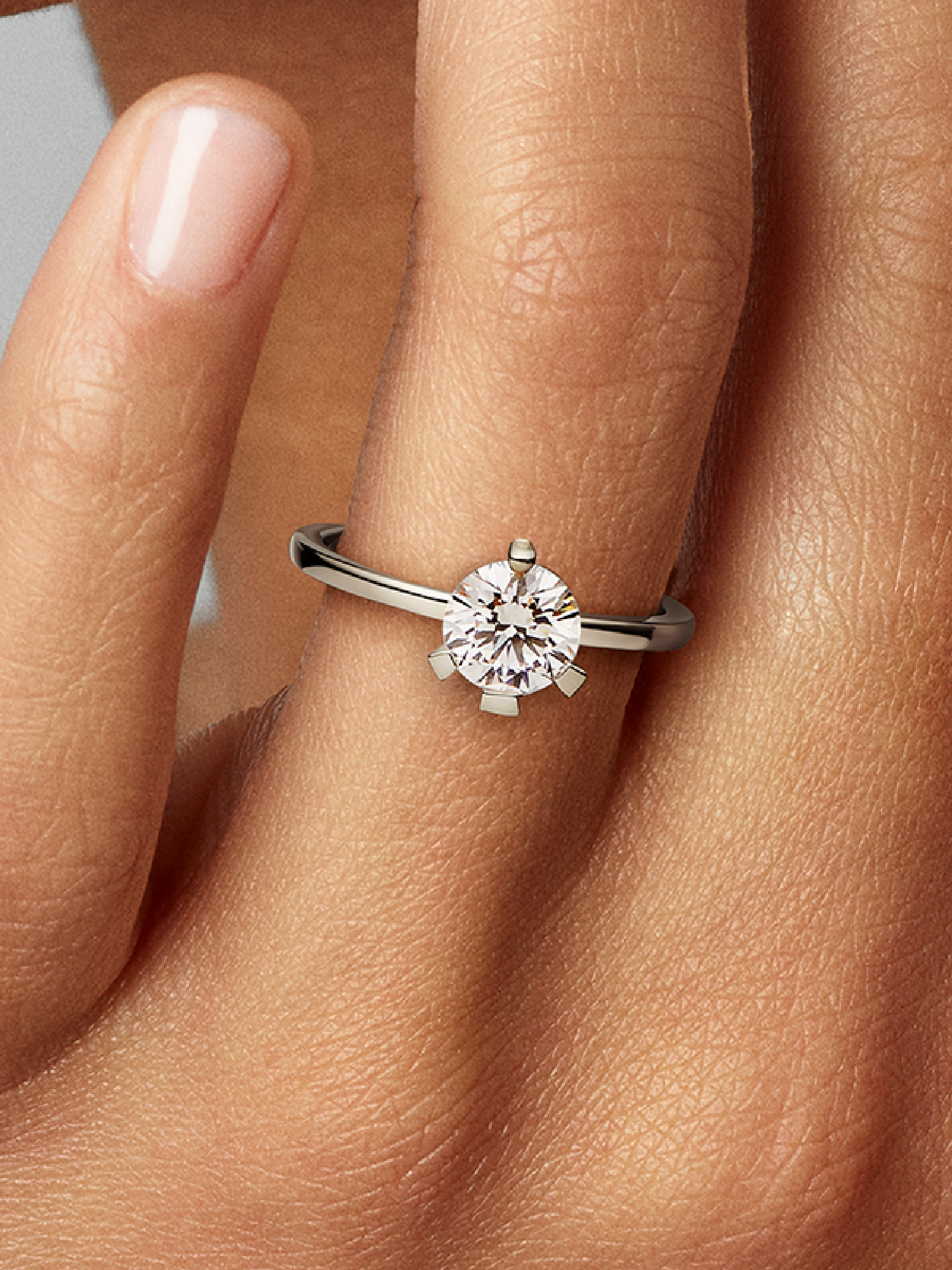 Женское кольцо Pandora Nova 14k White Gold Lab-grown Diamond, цвет: Белое золото — фото 3