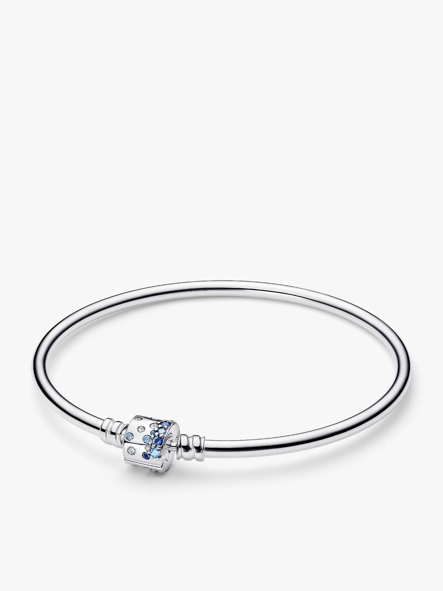 FINAL SALE - Sparkling Barrel Clasp Bangle