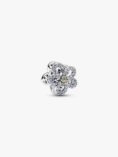 Pavé Flower Openwork Charm
