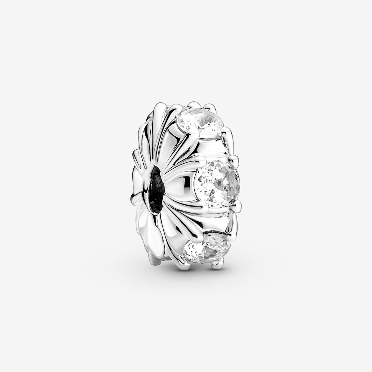 Long Pronged Sparkling Clip Charm | Sterling silver | Pandora US