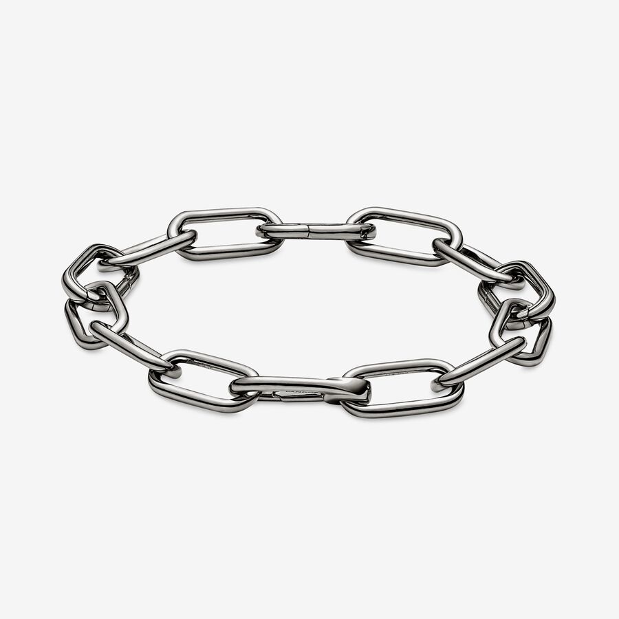 Pandora ME Medium-Link Chain Bracelet | Ruthenium plated | Pandora US