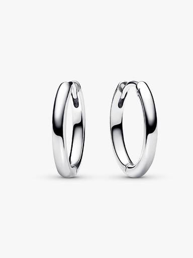 FINAL SALE - Pandora Moments 18 mm Charm Hoop Earrings