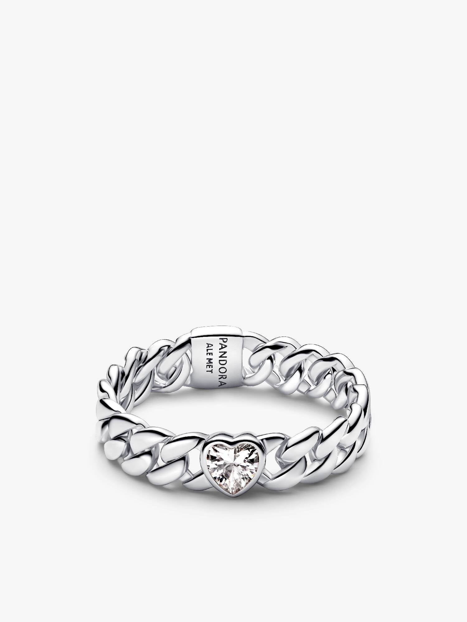Heart Cuban Chain Ring