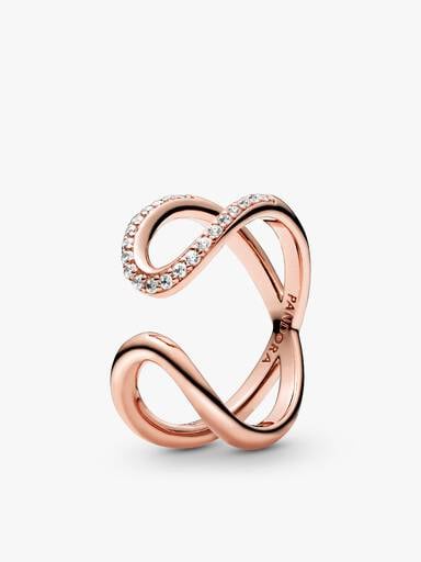 Lots of Love and Sparkle Stacking Ring Set